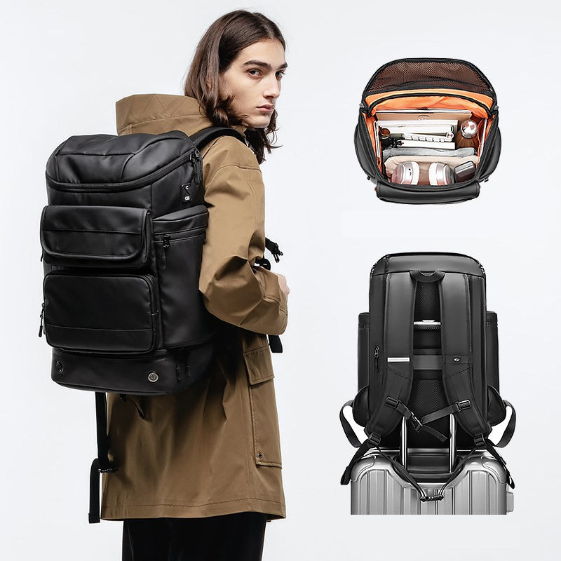 Su Geçirmez 40L Seyahat Sırt Çantası - 17" inç Laptop Bölmeli - İzolasyonlu Cep - Ayakkabı Bölmesi