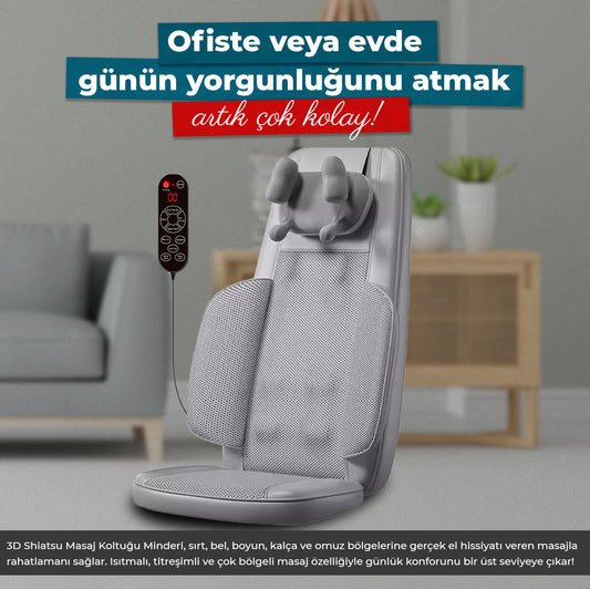 Relaxus RLX50 – Shiatsu Masaj Koltuk Minderi