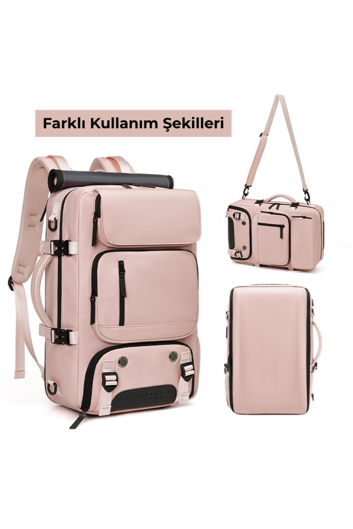 Ayakkabı Bölmeli Su Geçirmez Spor & Seyahat Sırt Çantası – 30L – 16” Laptop Bölmeli