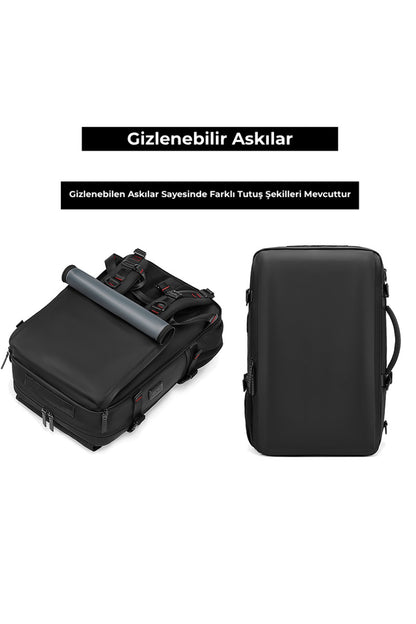 Ayakkabı Bölmeli Su Geçirmez Spor & Seyahat Sırt Çantası – 30L – 16” Laptop Bölmeli