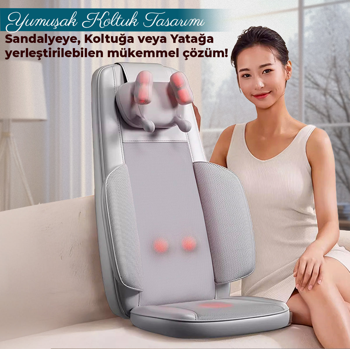 Relaxus RLX50 – Shiatsu Masaj Koltuk Minderi
