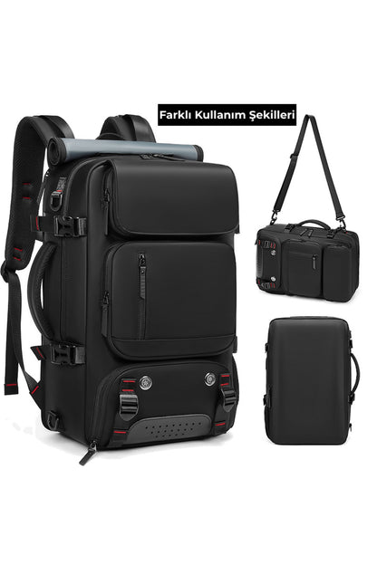 Ayakkabı Bölmeli Su Geçirmez Spor & Seyahat Sırt Çantası – 30L – 16” Laptop Bölmeli