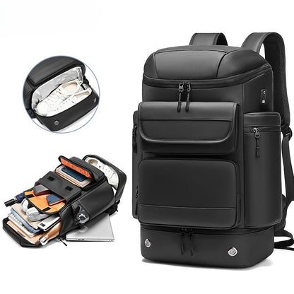 Su Geçirmez 40L Seyahat Sırt Çantası - 17" inç Laptop Bölmeli - İzolasyonlu Cep - Ayakkabı Bölmesi