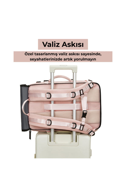 Ayakkabı Bölmeli Su Geçirmez Spor & Seyahat Sırt Çantası – 30L – 16” Laptop Bölmeli