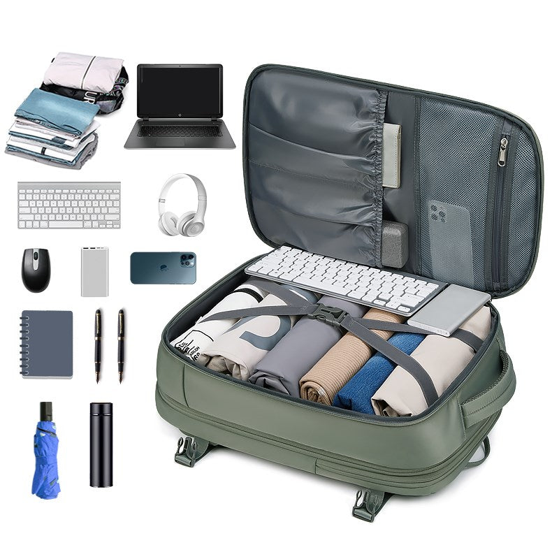 Su Geçirmez 39L Seyahat Sırt Çantası - 16" inç Laptop Bölmeli - Kuru Islak Ayırma Bölgesi - Ortopedik