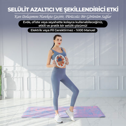 Sıkılaştırıcı Masaj Aleti Selülit Giderici 3 Parçalı Çok Fonksiyonlu Vücut Şekillendirici Esnek Ayarlanabilir