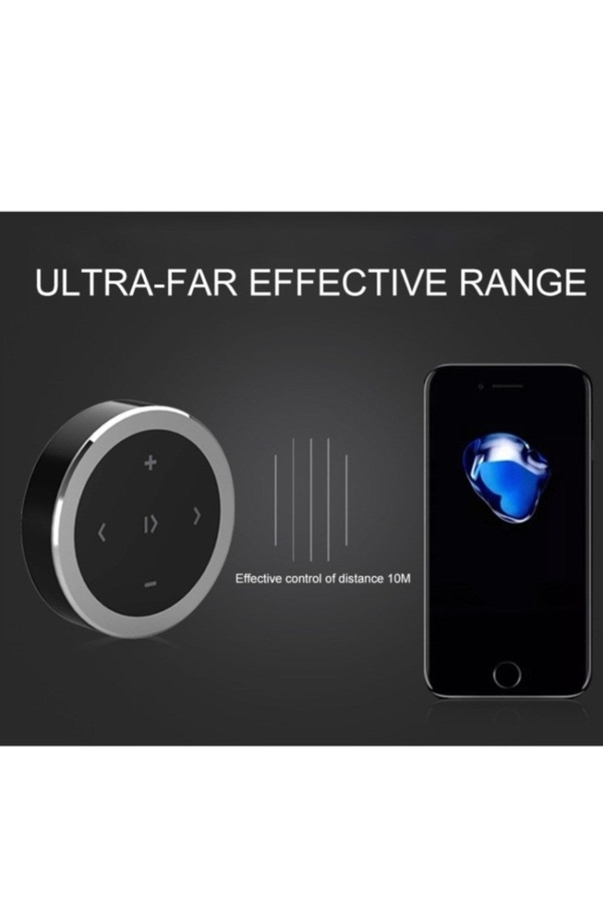 Araç Için Kablosuz Direksiyon Kumandası Cep Telefonu Kumandası Tutucu Hediyeli