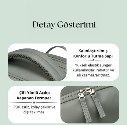 Su Geçirmez 39L Seyahat Sırt Çantası - 16" inç Laptop Bölmeli - Kuru Islak Ayırma Bölgesi - Ortopedik