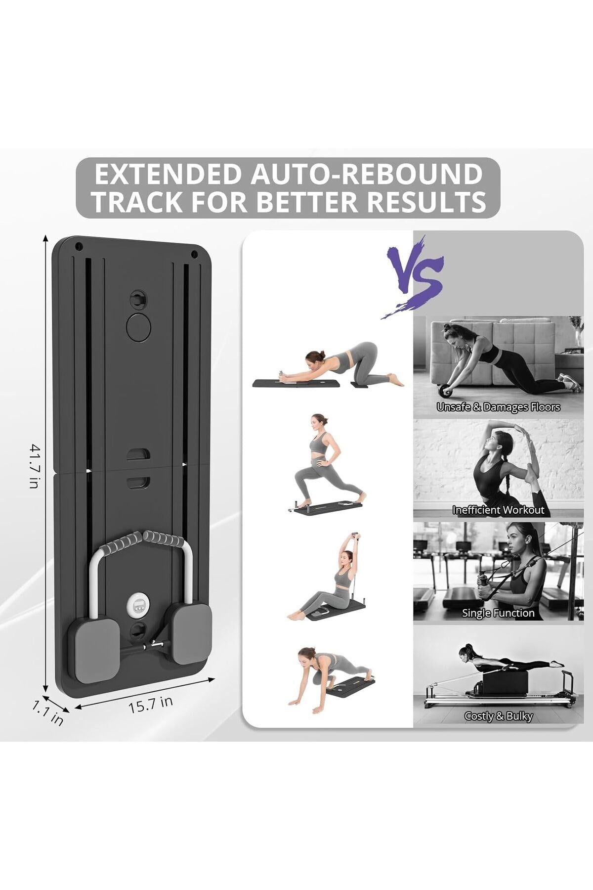 Katlanabilir Pilates Reformer – Tüm Vücut Egzersizi