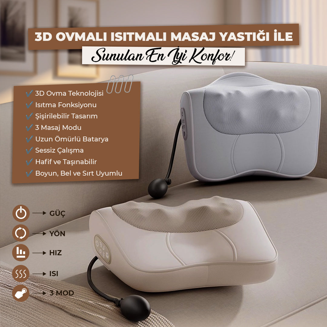 Relaxus RLX40 – Taşınabilir Masaj Yastığı