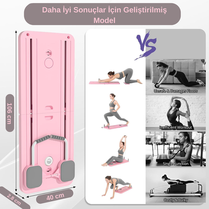 Katlanabilir Pilates Reformer – Tüm Vücut Egzersizi